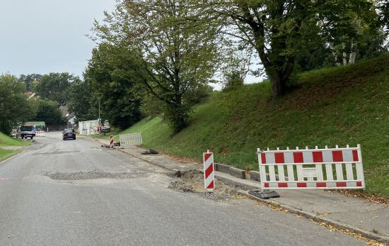 Straßenbaustelle
