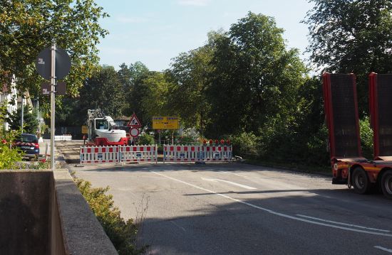 Baustelle an der Gegenbaurstraße