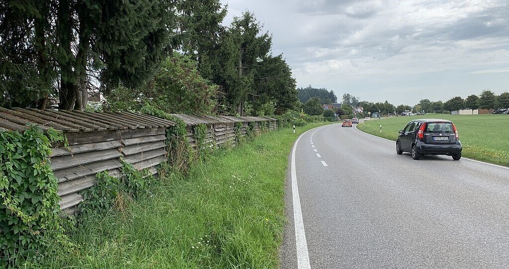 Lärmschutzwand an der L 333 in Primisweiler