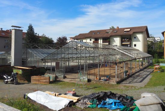 Gewächshaus ohne Gläser 