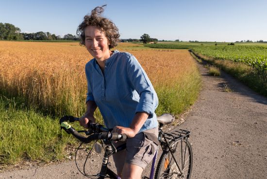 Radfahrerin