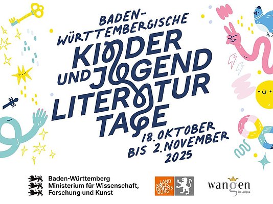 Werbelogo für die Kinder- und Jugendliteraturtage 