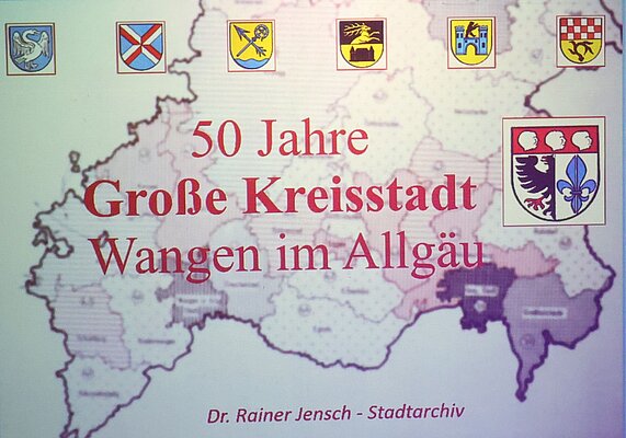 Landkarte und Wappen