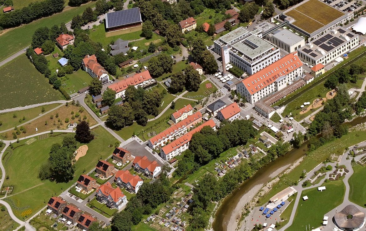 ERBA-Quartier von oben