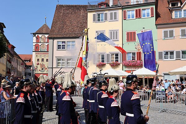 Bürgerwehr Niederwangen beim Anschießen 
