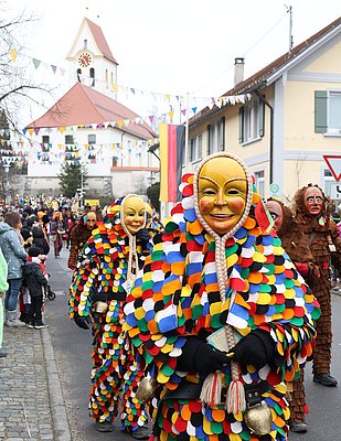 Bunter Narr aus Leupolz