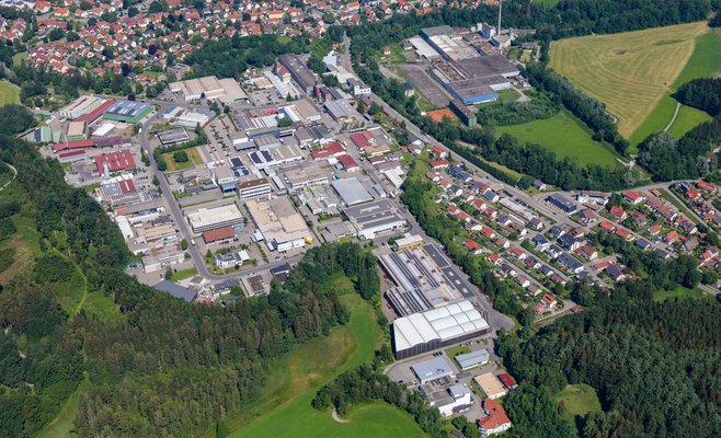 Luftbild vom Industriegebiet Atzenberg