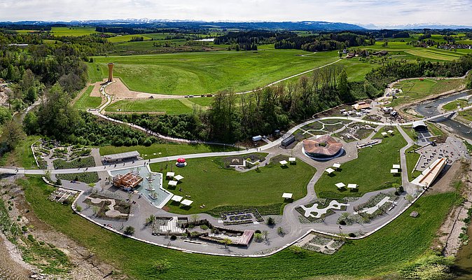 Blick über das ganze Parkgelände