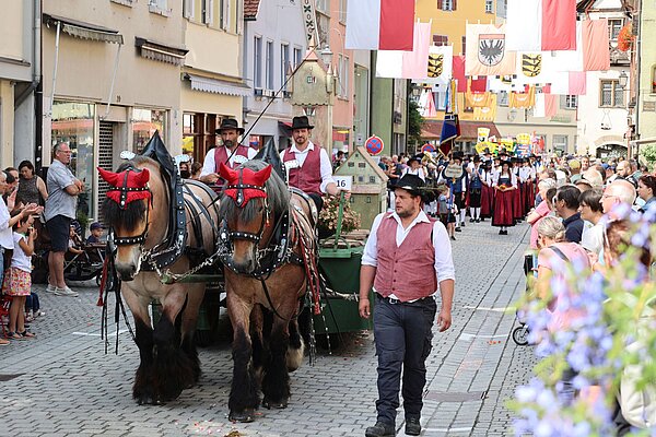 Festwagen mit Peterstor in der Schmiedstraße