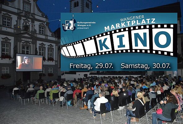 Marktplatzplatzkino von früher und Logo