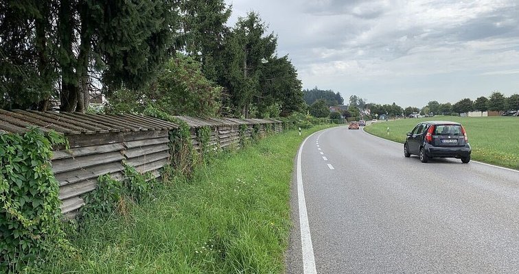 Lärmschutzwand an der L 333 in Primisweiler