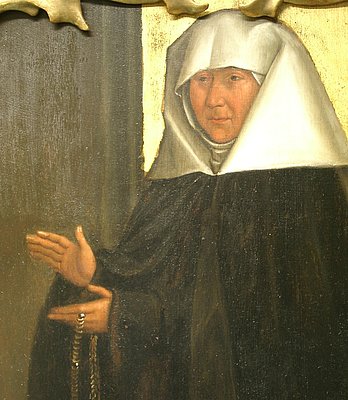 Foto aus einer mittelalterlichen Darstellung von Elisabeth Fueg