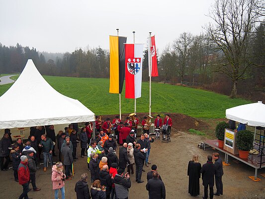 Blick auf den Festplatz