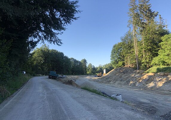 Baustelle der Straße L 333