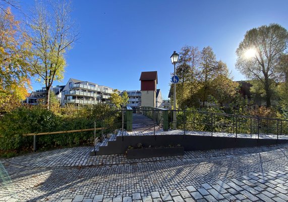 Blick auf den erneuerten Steg 