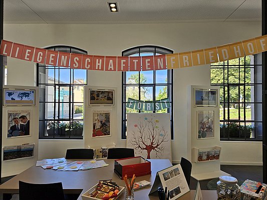 Blick ins Comptoirgebäude