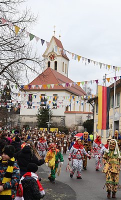 Bunte Narren aus Wangen