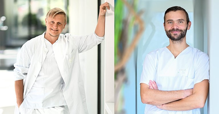 Zwei Männer im Porträt.
