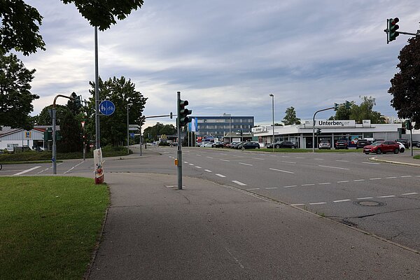 Kreuzung Waltersbühl ohne Autos
