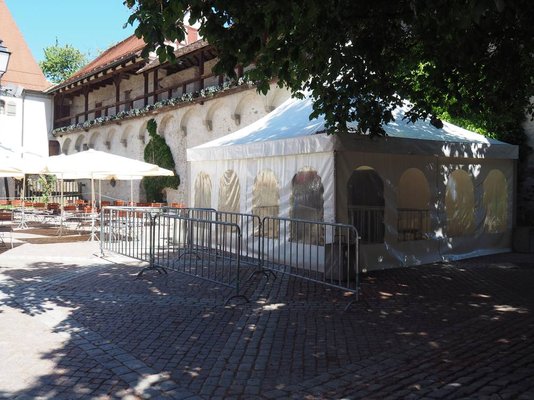 Testzelt an der Eselsmühle
