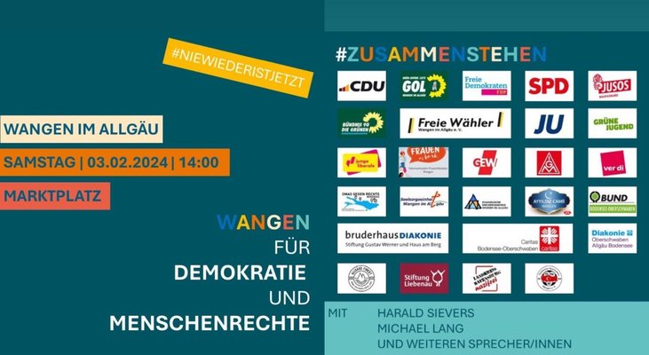 Plakat für Demonstrationswerbung