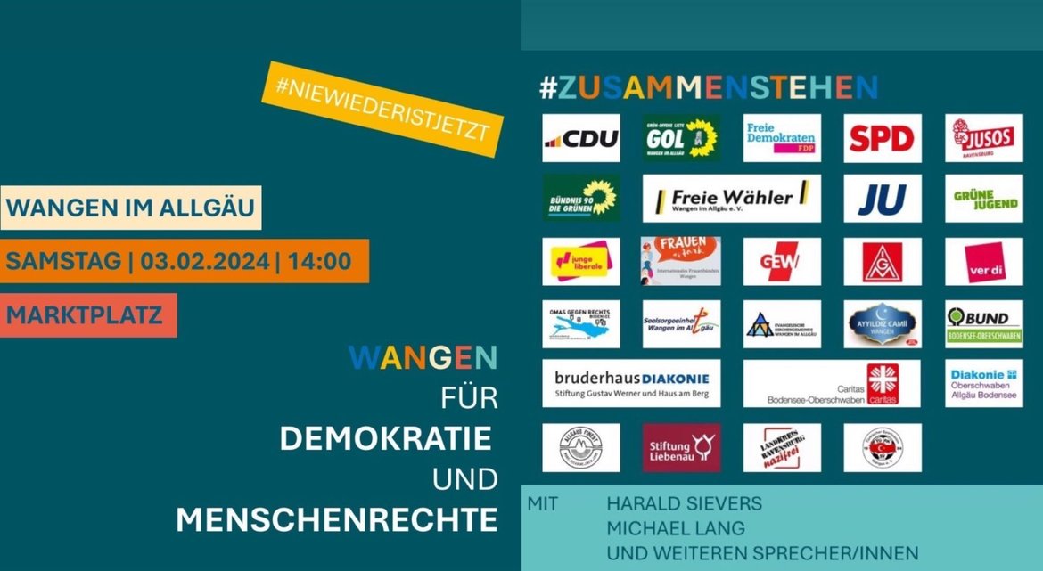Plakat für Demonstrationswerbung
