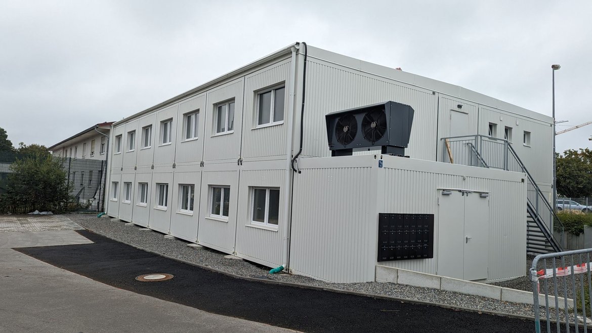 Flüchtlingsunterkunft am Südring in Containerbauweise